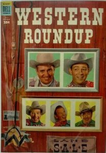 WESTERN ROUNDUP #7 ~ 1954 Dell ~ CGC 9.2 NM- ~ Dell Giant Photo Cover