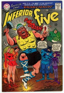 Inferior Five 4 VF 7.5 Silver Age DC 1967 Superhero Satire Humor