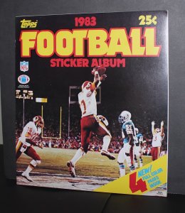 1983 Topps Football Sticker Album /  NM-MT