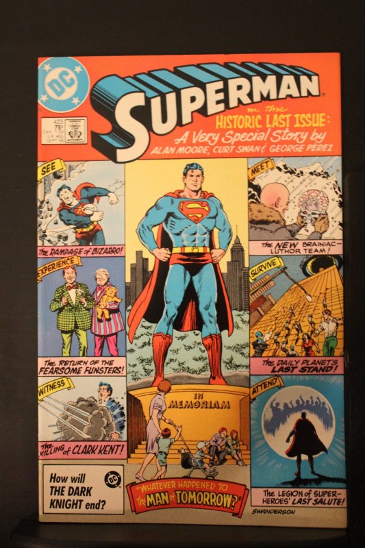 Superman #423 (1986) High-Grade NM- or better! Alan Moore Masterpiece part 1 Wow