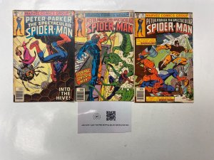 3 Spectacular Spider-Man MARVEL comic books #37 39 49 73 KM14