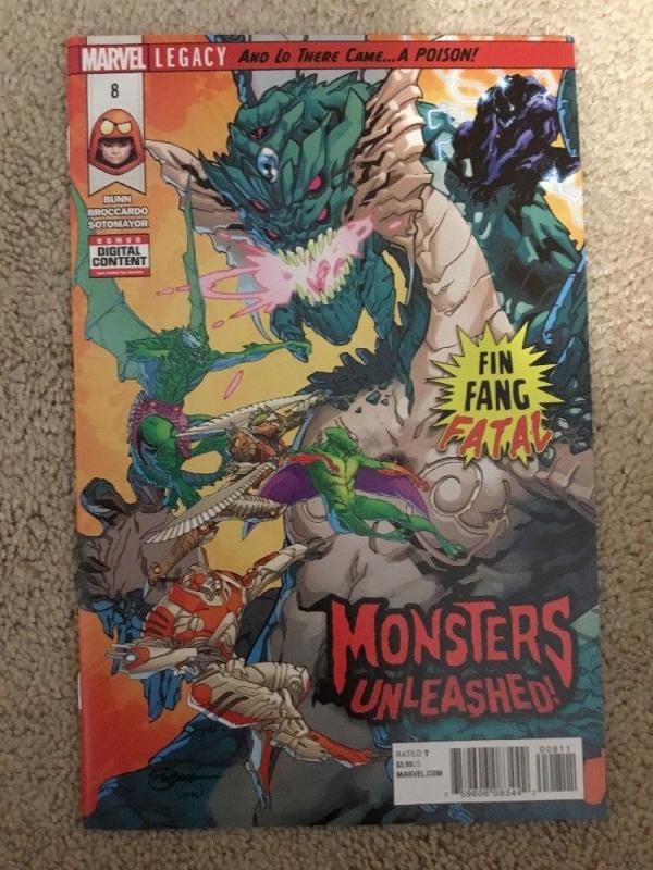 Marvel Monsters Unleashed 8 *Error* Recalled *Luke Cage Pages* NM