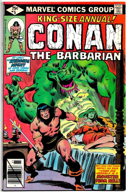 CONAN the BARBARIAN King-Size ANNUAL #5 (1979) 8.0 VF Amazing John Buscema Art!