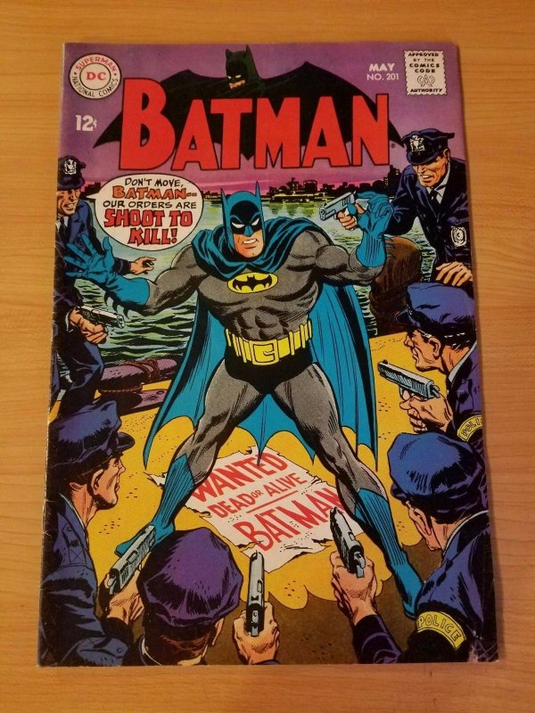 Batman #201 ~ VERY FINE - NEAR MINT NM ~ (1968, DC Comics)