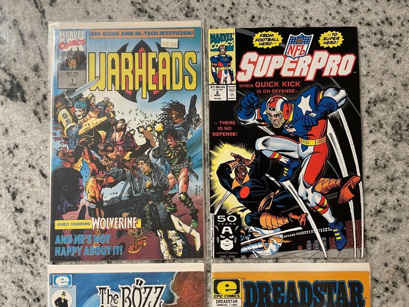 4 Comics Dreadstar Annual 1 Bozz Chronicles 1 Super Pro 2 Warheads 1 NM RH14