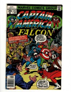 Captain America # 217 FN/VF Marvel Comic Book 1st Quasar Appearance KEY NP16