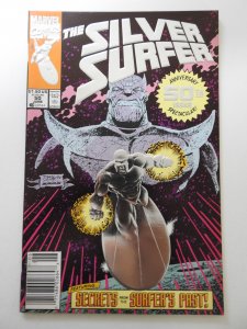 Silver Surfer #50 (1991) Foil Cover! Sharp VF- Condition!