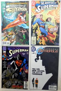 Superman Lot 4 #56, Adventures 557, 578, Metropolis 12 1998 DC Comics