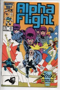 ALPHA FLIGHT #43, VF/NM, Marvel, Portacio Sentinels, 1983 1987, more in store