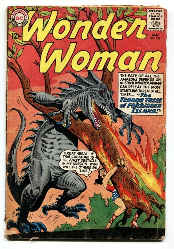 WONDER WOMAN #143 1964-DC COMICS-MONSTER COVER- G+