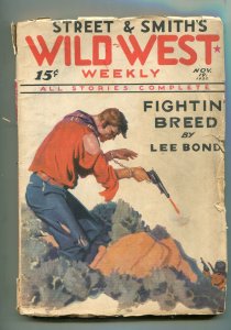 Wild West Weekly Pulp Magazine November 19 1932 #1570 (GD+) 