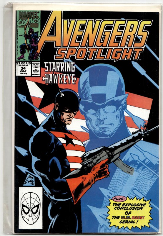 Avengers Spotlight #34 (1990) U.S.Agent