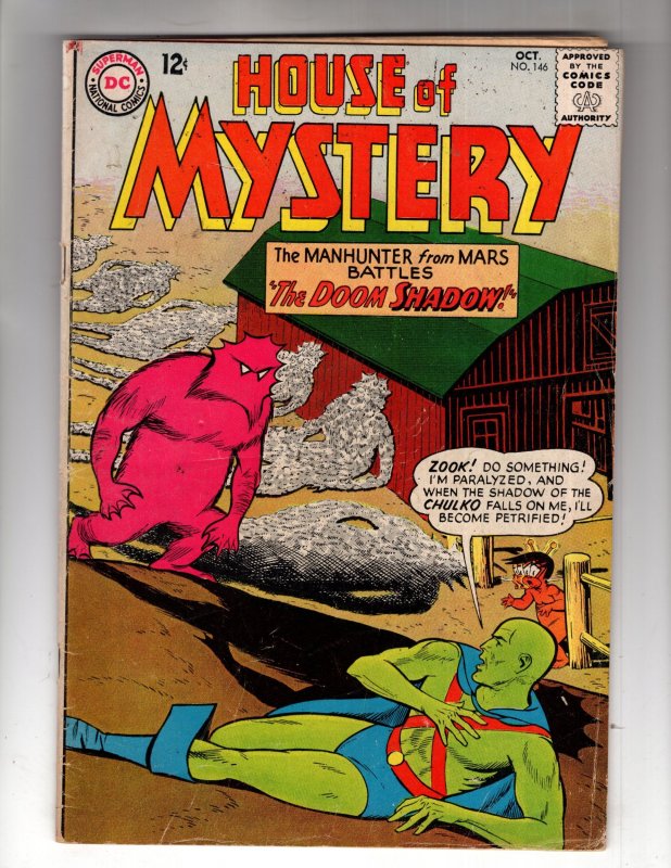 House of Mystery #146 (1964) Martian Manhunter ~ Silver Age DC   / ID#30