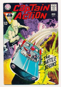 Captain Action (1968) #1-5 complete series