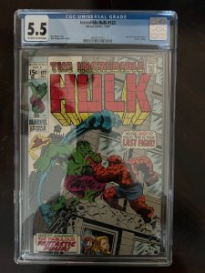 The Incredible Hulk #122 (1969) - CGC 5.5 - HULK VS THING!