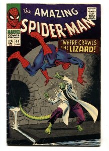 AMAZING SPIDER-MAN #44 1967-2nd APPEARANCE LIZARD- MARVEL COMICS- vg