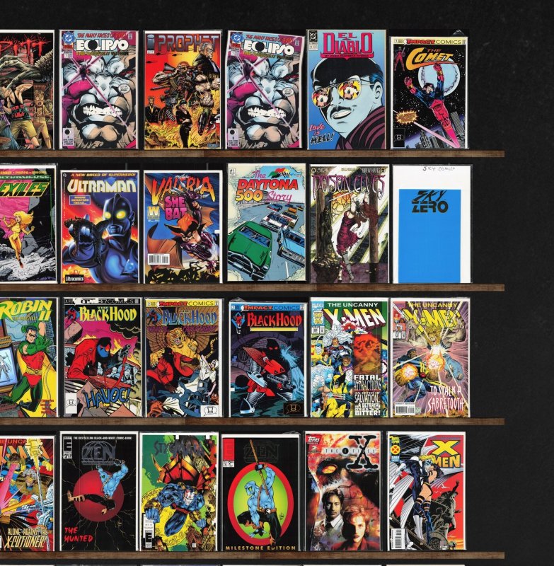 Huge Lot 140+ Comics with The Uncanny X-Men, Prophet, The Black Hood & More!
