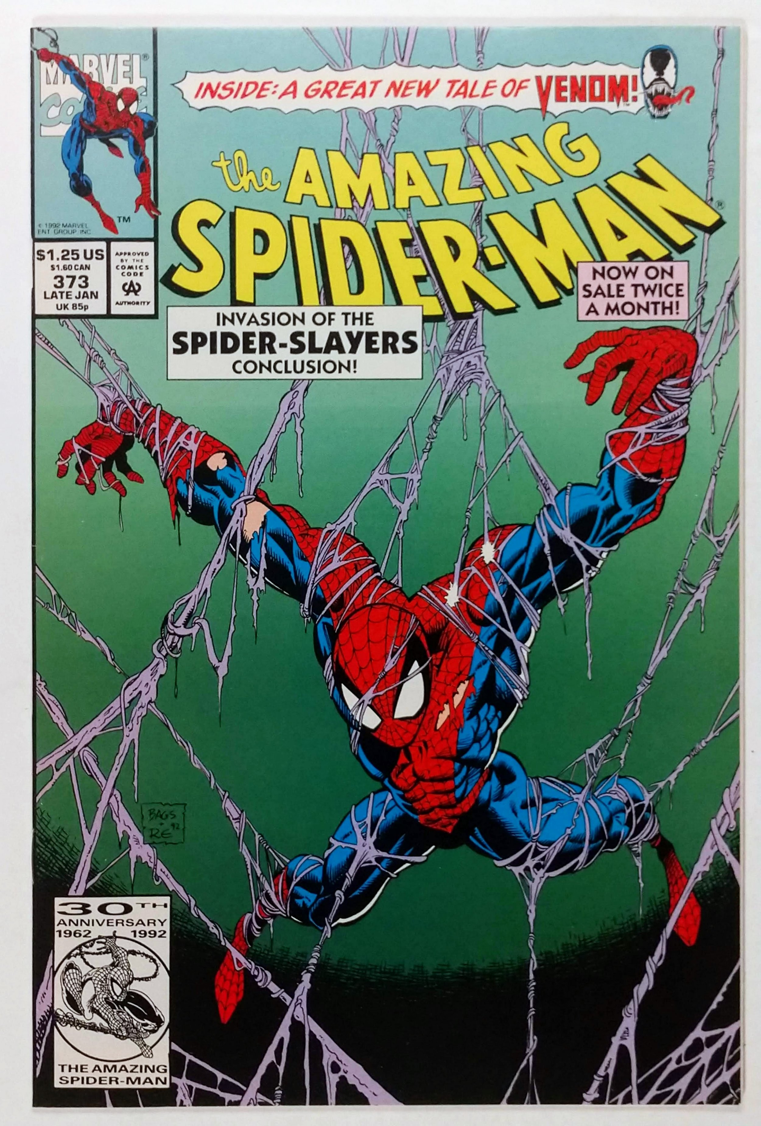 The Amazing Spider Man 373 1993 Back Up Story Featuring Venom Comic Books Modern Age 5745