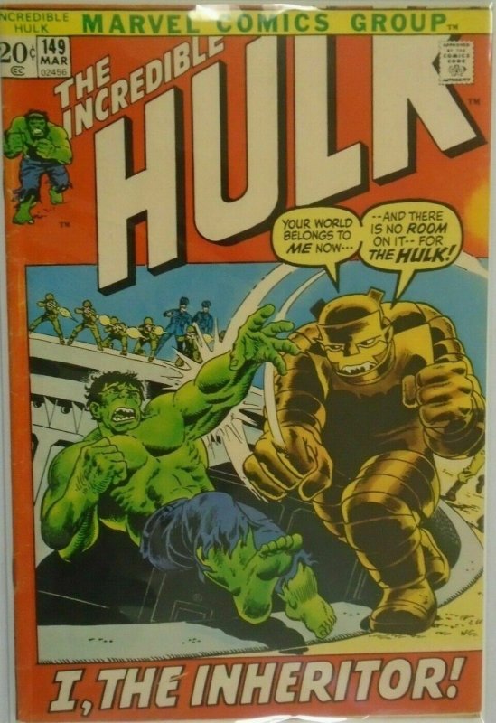 The Incredible Hulk #149 - 4.0 VG - 1972