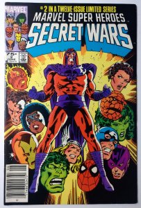 Secret Wars #2 (7.0, 1984) NEWSSTAND, Cover art by Mike Zeck
