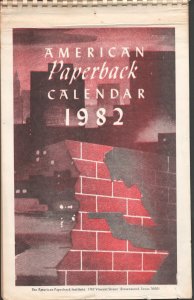 American Paperback Calendar 1982-Each month  features paperback book covers b...