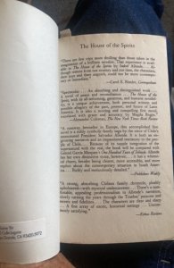 The House of spirits,Allende,1986