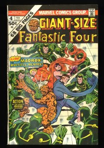 Giant-Size Fantastic Four #4 FN 6.0 1st Madrox!