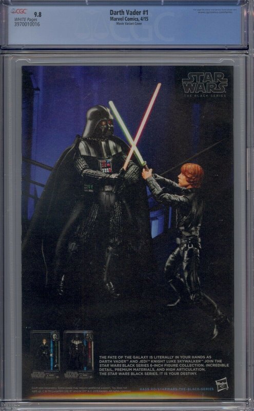 DARTH VADER #1 CGC 9.8 1ST BLACK KRRSANTAN MOVIE VARIANT COVER