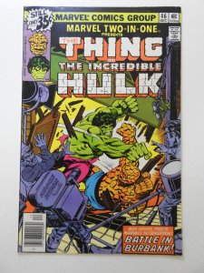 Marvel Two-in-One #46 Regular Edition (1978) Thing/Hulk Battle! Sharp VF Cond!
