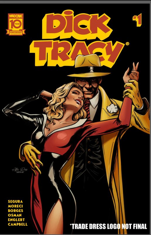DICK TRACY #1  C2E2 EXCLUSIVE KARYCH VARIANT TRADE DRESS (RAW)/FOIL (VIRGIN) SET