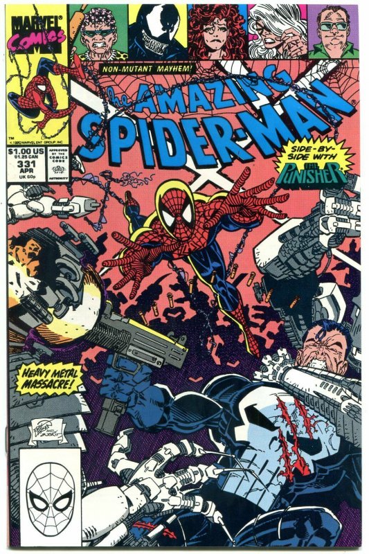 AMAZING SPIDER-MAN #331 1990- Punisher- Erik Larsen NM