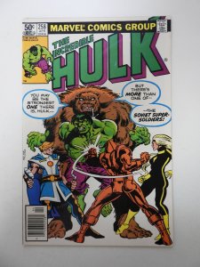 The Incredible Hulk #258 (1981) FN+ condition