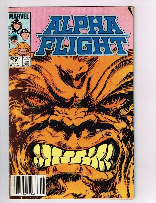 Alpha Flight #10 FN/VF Marvel Comics Comic Book May 1984 DE42