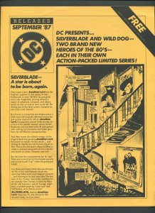 DC Releases Promotional Flyer #40  / Silverblade /  September 1987