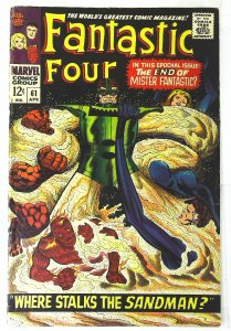 Fantastic Four (1961 series)  #61, Fine+ (Actual scan)