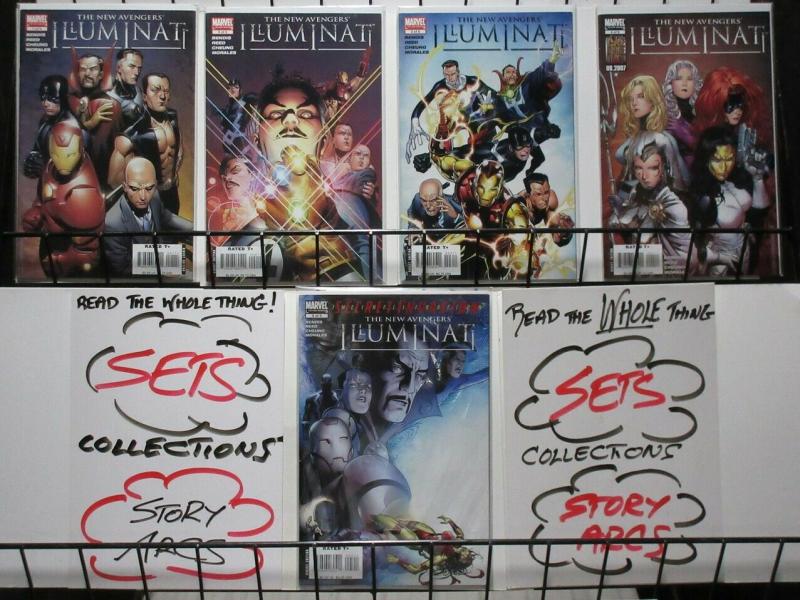 NEW AVENGERS ILLUMINATI (2007) 1-5  complete series!