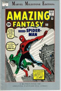 Marvel Milestone Amazing Fantasy #15 (1992) - 7.5 VF- *Reprint 1st App Spiderman
