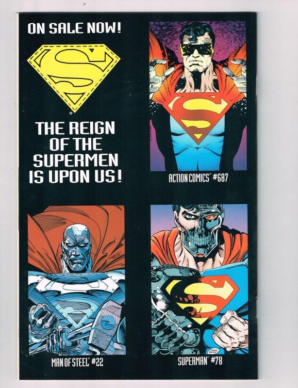 Adventures of Superman (1987) #501D DC Comic Book Die-Cut Cover Supermen HH2