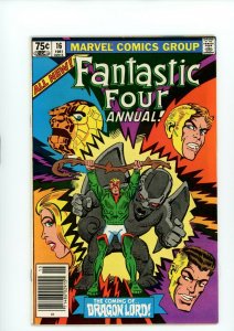 FANTASTIC FOUR ANNUAL #16 (7.5) DITKO WORK!! 1981