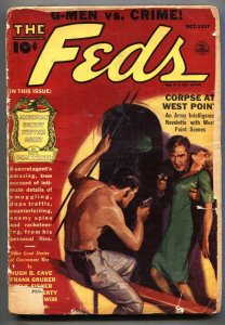 Feds Oct 1939-Crime Pulp Magazine-J. Edgar Hoover-Narcotics