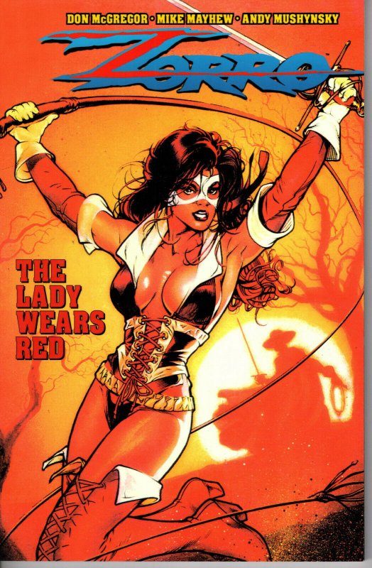 Zorro: The Lady Wears Red! Trade Paperback! Mike Mayhew! Great Looking Book!