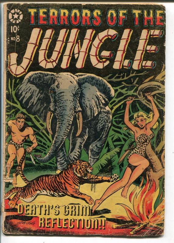 Terrors of The Jungle #8 1954-Star-LB Cole-Rulah-Jo-Jo-Jay Disbrow-FR