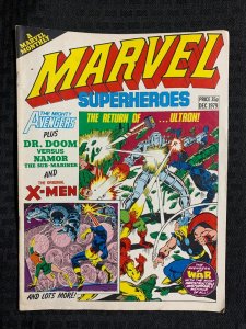 1980 Dec MARVEL SUPERHEROES UK Magazine #356 VG+ 4.5 George Perez Avengers