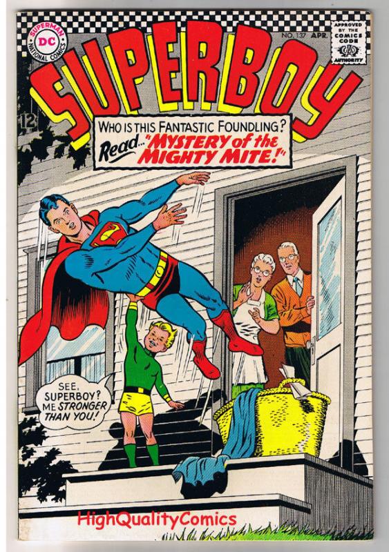 SUPERBOY #137, VF, Mighty Mite, Blind,Smallville, 1949, more DC in store