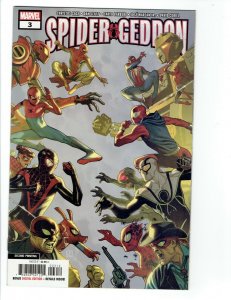 Spider-Geddon #3 VF/NM 2nd print gray VARIANT RARE! 1st Spiders Man