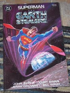 Superman: The Earth Stealers #1 (1988, DC) GRAPHIC NOVEL john byrne