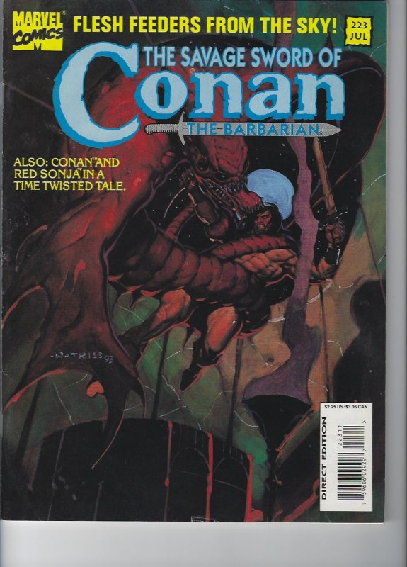 the savage sword of Conan the Barbarian #223