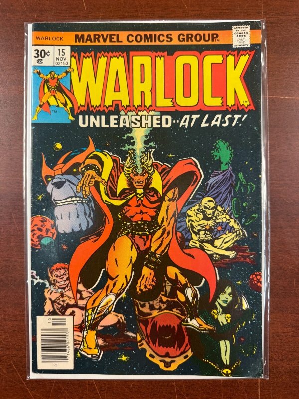 Warlock # 15 VF Marvel Comic Book Thanos Gamora Pip Troll Starlin 1 J800