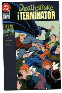 DEATHSTROKE THE TERMINATOR #9-1992-First Vigilante cameo