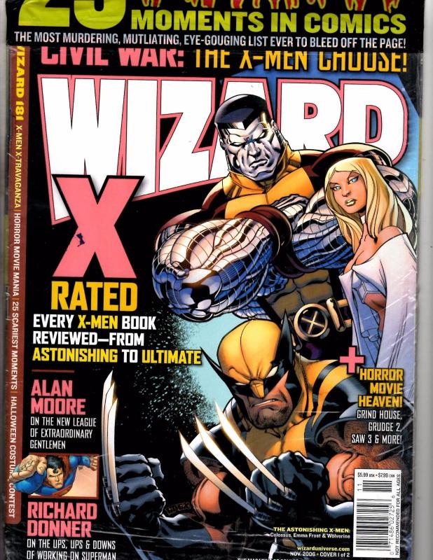 Lot Of 7 Wizard Comic Book Magazines # 177 Mega Movie 175 178 179 180 181 GM5